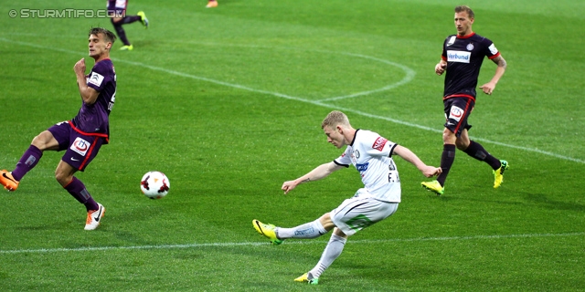 Austria Wien - Sturm Graz
Oesterreichische Fussball Bundesliga, 36. Runde, FK Austria Wien - SK Sturm Graz, Franz-Horr-Stadion Wien, 11.05.2014. 

Foto zeigt Florian Kainz (Sturm)
