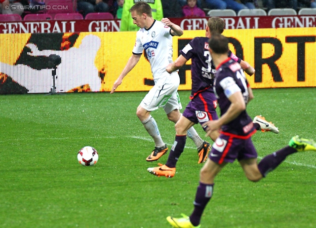 Austria Wien - Sturm Graz
Oesterreichische Fussball Bundesliga, 36. Runde, FK Austria Wien - SK Sturm Graz, Franz-Horr-Stadion Wien, 11.05.2014. 

Foto zeigt Robert Beric (Sturm)
