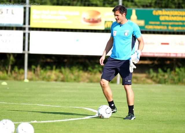 Sturm Graz - Inter Baku
Testspiel,  SK Sturm Graz - FK Inter Baku, Waldstadion Dietersdorf, 19.07.2014. 

Foto zeigt Martin Klug (Tormanntrainer Sturm)
