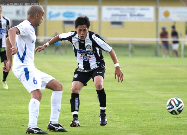 Sturm Graz - Inter Baku
Testspiel,  SK Sturm Graz - FK Inter Baku, Waldstadion Dietersdorf, 19.07.2014. 

Foto zeigt Taisuke Akiyoshi (Sturm)
