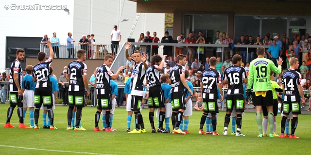 Sturm Graz - Kapfenberg
Testspiel,  SK Sturm Graz - Kapfenberger SV, Arena Krottendorf, 23.07.2014. 

Foto zeigt die Mannschaft von Sturm
