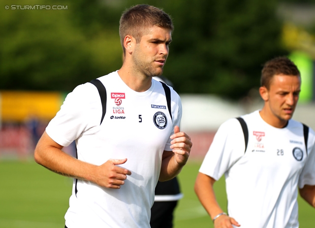 Sturm Graz - Maccabi Tel Aviv
Testspiel,  SK Sturm Graz - Maccabi Tel Aviv, Solarstadion Gleisdorf, 04.07.2014. 

Foto zeigt Tomislav Barbaric (Sturm) 
