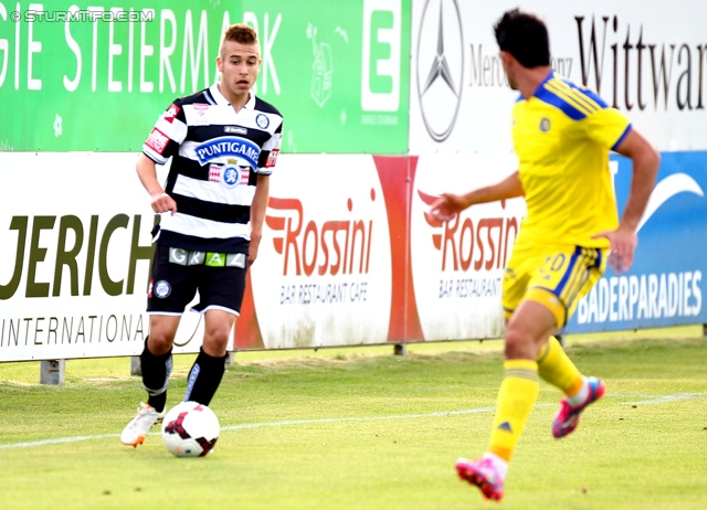 Sturm Graz - Maccabi Tel Aviv
Testspiel,  SK Sturm Graz - Maccabi Tel Aviv, Solarstadion Gleisdorf, 04.07.2014. 

Foto zeigt Sandi Lovric (Sturm)
