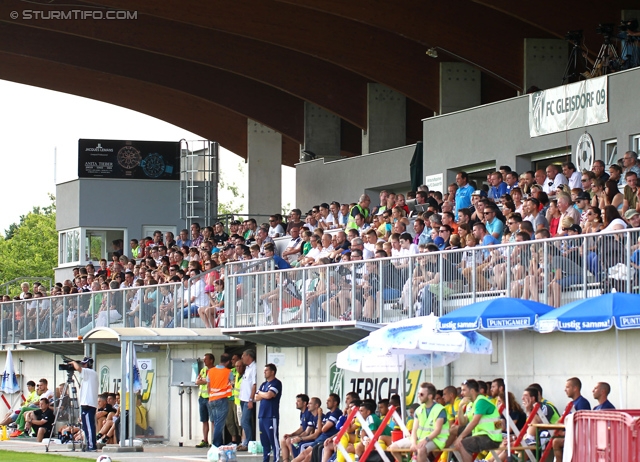 Sturm Graz - Maccabi Tel Aviv
Testspiel,  SK Sturm Graz - Maccabi Tel Aviv, Solarstadion Gleisdorf, 04.07.2014. 

Foto zeigt Fans
