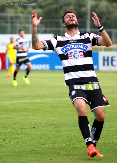 Sturm Graz - Maccabi Tel Aviv
Testspiel,  SK Sturm Graz - Maccabi Tel Aviv, Solarstadion Gleisdorf, 04.07.2014. 

Foto zeigt Marco Djuricin (Sturm)
