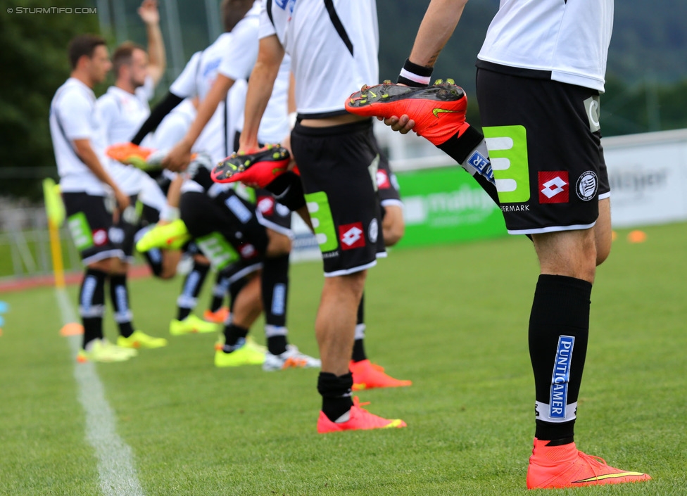 Schwaz - Sturm Graz
OEFB Cup, 1. Runde, SC Schwaz - SK Sturm Graz, Silberstadtarena Schwaz, 11.07.2014. 

Foto zeigt die Mannschaft von Sturm
