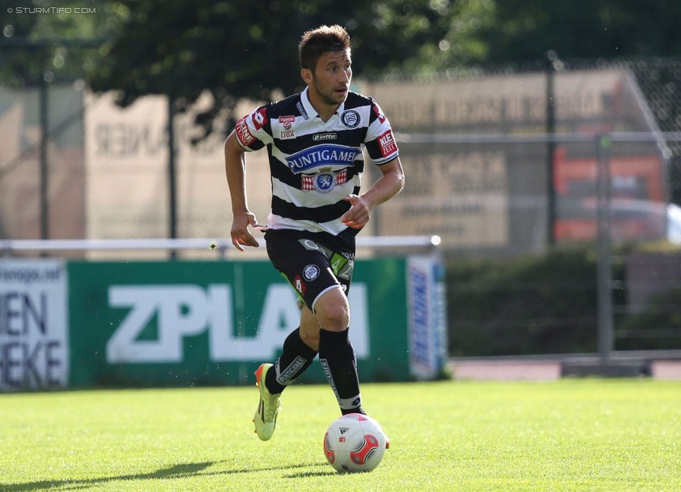 Schwaz - Sturm Graz
OEFB Cup, 1. Runde, SC Schwaz - SK Sturm Graz, Silberstadtarena Schwaz, 11.07.2014. 

Foto zeigt Aleksandar Todorovski (Sturm)
