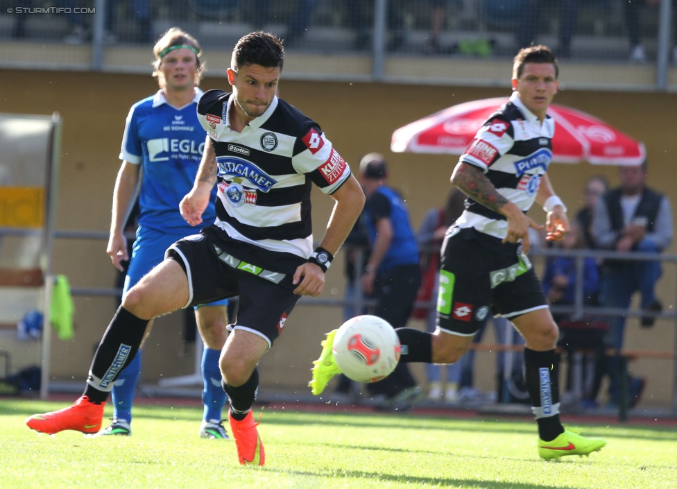 Schwaz - Sturm Graz
OEFB Cup, 1. Runde, SC Schwaz - SK Sturm Graz, Silberstadtarena Schwaz, 11.07.2014. 

Foto zeigt Marco Djuricin (Sturm)
