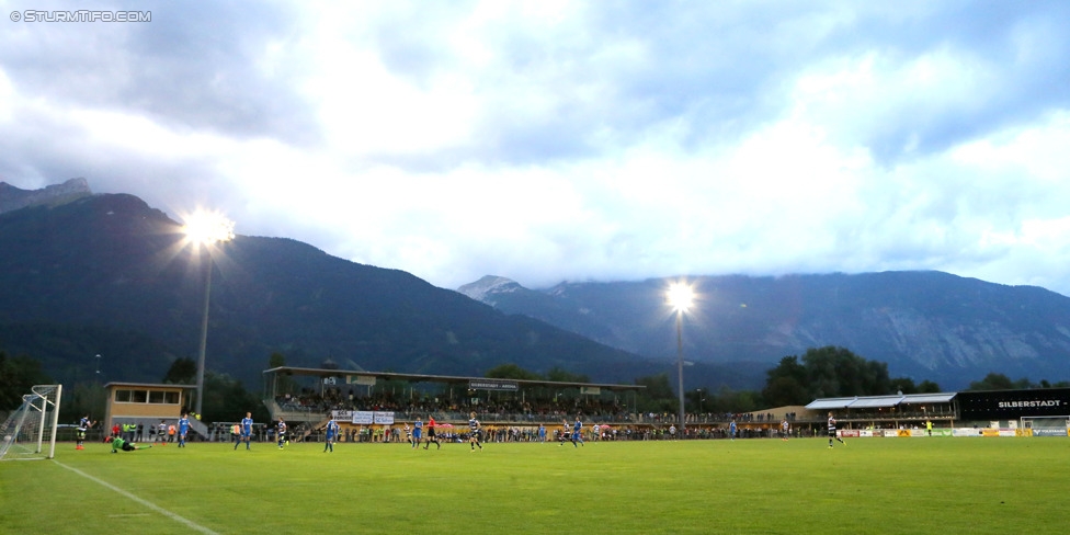 Schwaz - Sturm Graz
OEFB Cup, 1. Runde, SC Schwaz - SK Sturm Graz, Silberstadtarena Schwaz, 11.07.2014. 

Foto zeigt eine Innenansicht in der Silberstadtarena Schwaz
Schlüsselwörter: tor