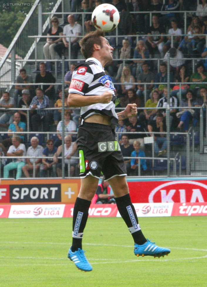 Groedig - Sturm Graz
Oesterreichische Fussball Bundesliga, 2. Runde, SV Groedig - SK Sturm Graz, Untersbergarena Groedig, 27.07.2014. 

Foto zeigt Anel Hadzic (Sturm)
