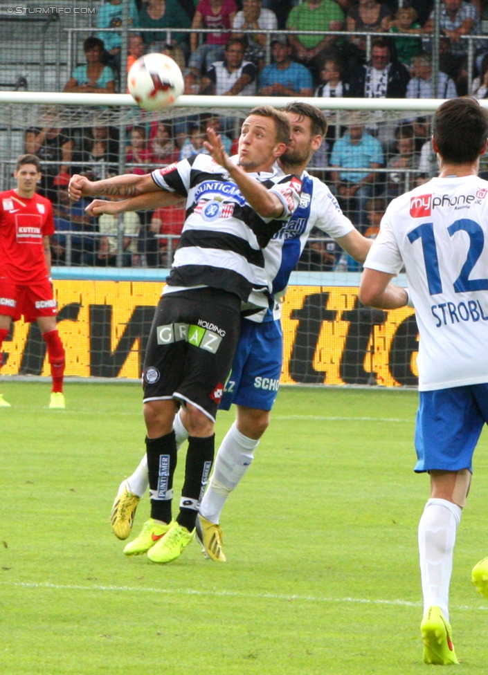 Groedig - Sturm Graz
Oesterreichische Fussball Bundesliga, 2. Runde, SV Groedig - SK Sturm Graz, Untersbergarena Groedig, 27.07.2014. 

Foto zeigt Daniel Beichler (Sturm)
