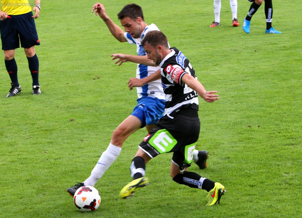 Groedig - Sturm Graz
Oesterreichische Fussball Bundesliga, 2. Runde, SV Groedig - SK Sturm Graz, Untersbergarena Groedig, 27.07.2014. 

Foto zeigt Christian Klem (Sturm)
