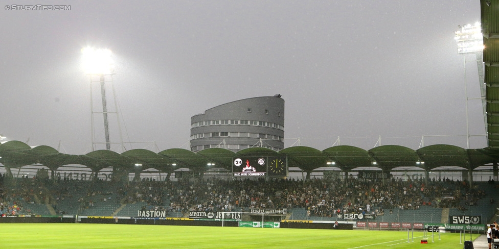 Sturm Graz - Hamburger SV
Testspiel,  SK Sturm Graz - Hamburger SV, Stadion Liebenau Graz, 30.07.2014. 

Foto zeigt Fans von Sturm
