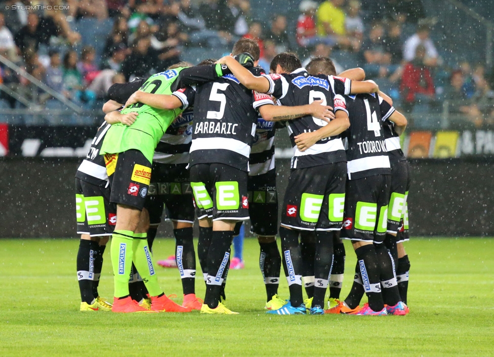 Sturm Graz - Hamburger SV
Testspiel,  SK Sturm Graz - Hamburger SV, Stadion Liebenau Graz, 30.07.2014. 

Foto zeigt die Mannschaft von Sturm
