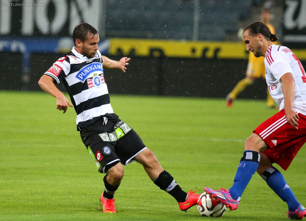 Sturm Graz - Hamburger SV
Testspiel,  SK Sturm Graz - Hamburger SV, Stadion Liebenau Graz, 30.07.2014. 

Foto zeigt David Schloffer (Sturm)
