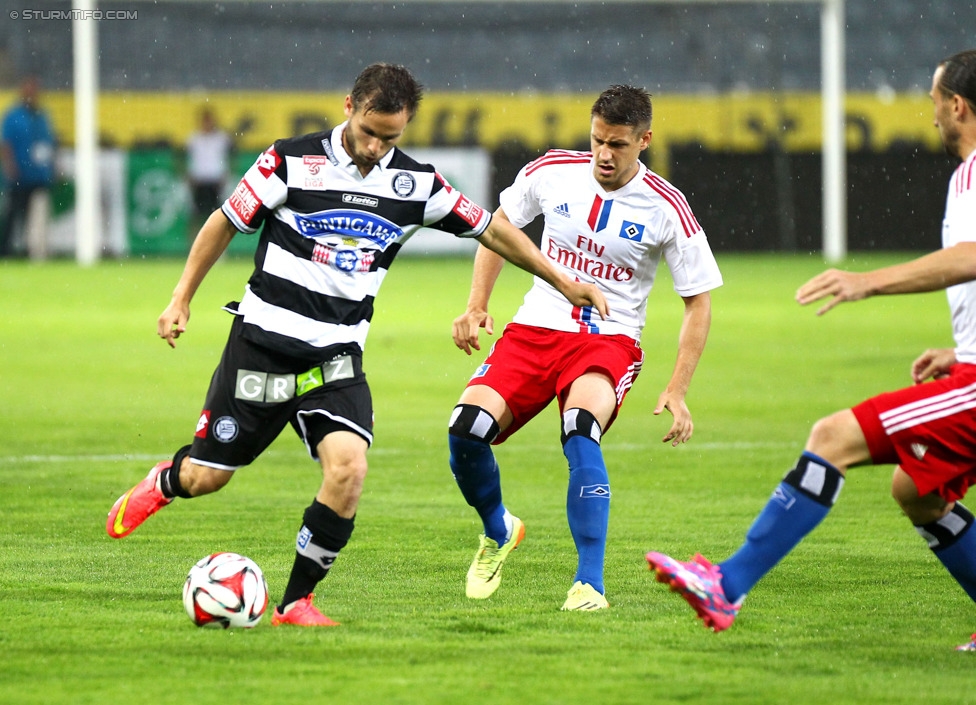 Sturm Graz - Hamburger SV
Testspiel,  SK Sturm Graz - Hamburger SV, Stadion Liebenau Graz, 30.07.2014. 

Foto zeigt David Schloffer (Sturm)
