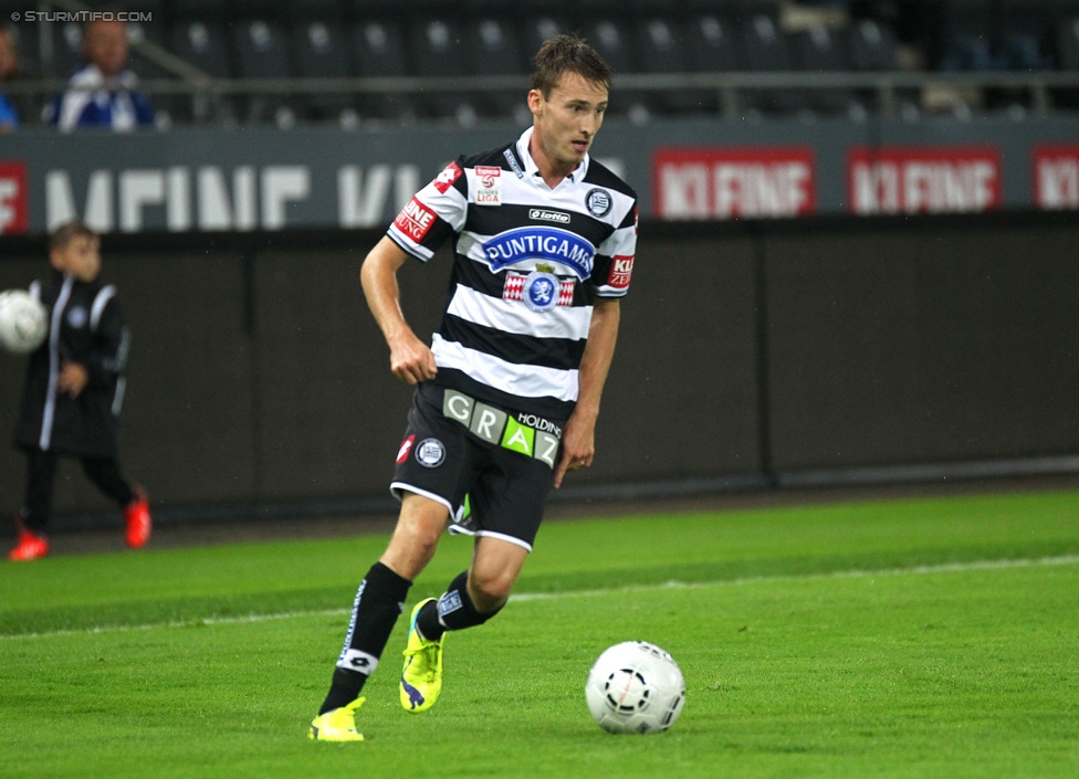 Sturm Graz - Hamburger SV
Testspiel,  SK Sturm Graz - Hamburger SV, Stadion Liebenau Graz, 30.07.2014. 

Foto zeigt David Schnaderbeck (Sturm)
