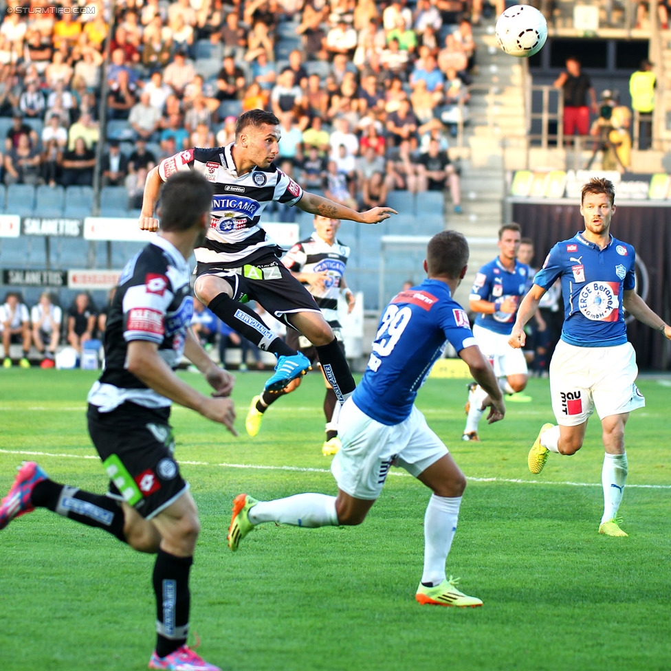 Sturm Graz - Wiener Neustadt
Oesterreichische Fussball Bundesliga, 3. Runde, SK Sturm Graz - SC Wiener Neustadt, Stadion Liebenau Graz, 02.08.2014. 

Foto zeigt Anel Hadzic (Sturm)
