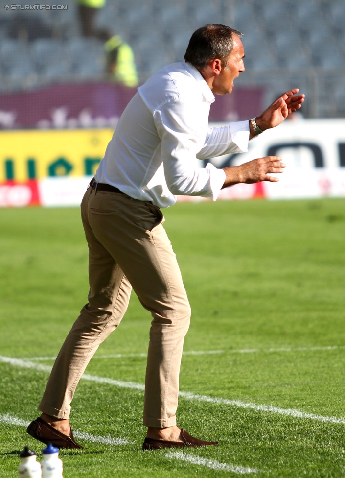 Sturm Graz - Austria Wien
Oesterreichische Fussball Bundesliga, 5. Runde, SK Sturm Graz - FK Austria Wien, Stadion Liebenau Graz, 17.08.2014. 

Foto zeigt Darko Milanic (Cheftrainer Sturm)
