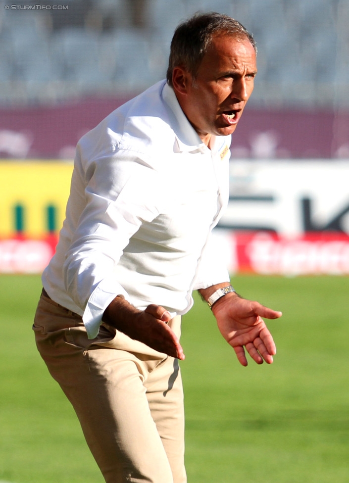 Sturm Graz - Austria Wien
Oesterreichische Fussball Bundesliga, 5. Runde, SK Sturm Graz - FK Austria Wien, Stadion Liebenau Graz, 17.08.2014. 

Foto zeigt Darko Milanic (Cheftrainer Sturm)
