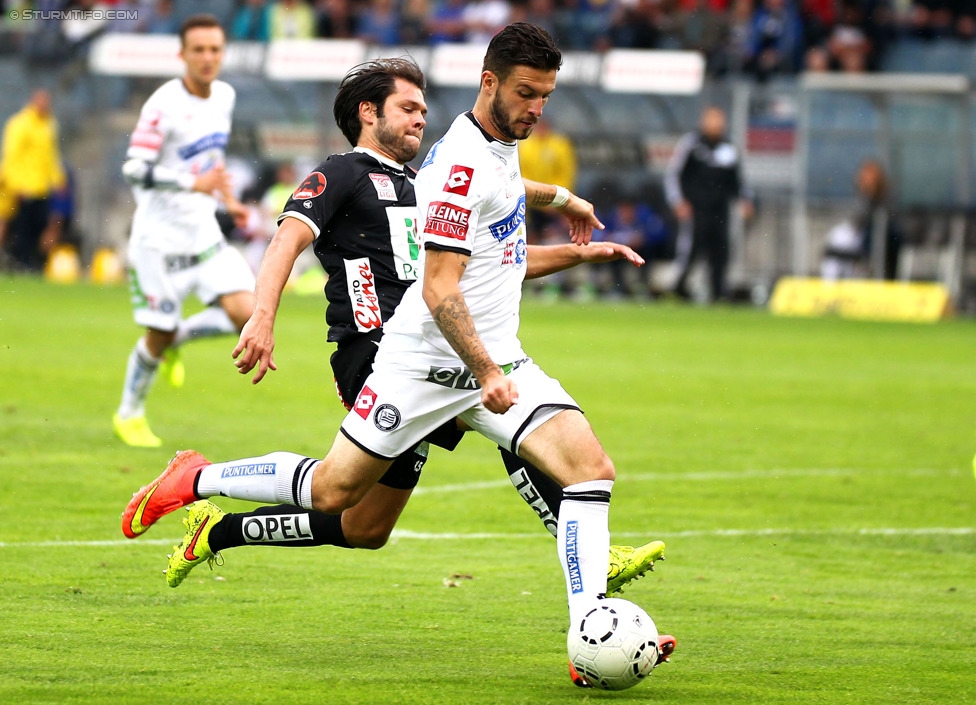 Sturm Graz - Wolfsberg
Oesterreichische Fussball Bundesliga, 6. Runde, SK Sturm Graz - Wolfsberger AC, Stadion Liebenau Graz, 23.08.2014. 

Foto zeigt Marco Djuricin (Sturm)
