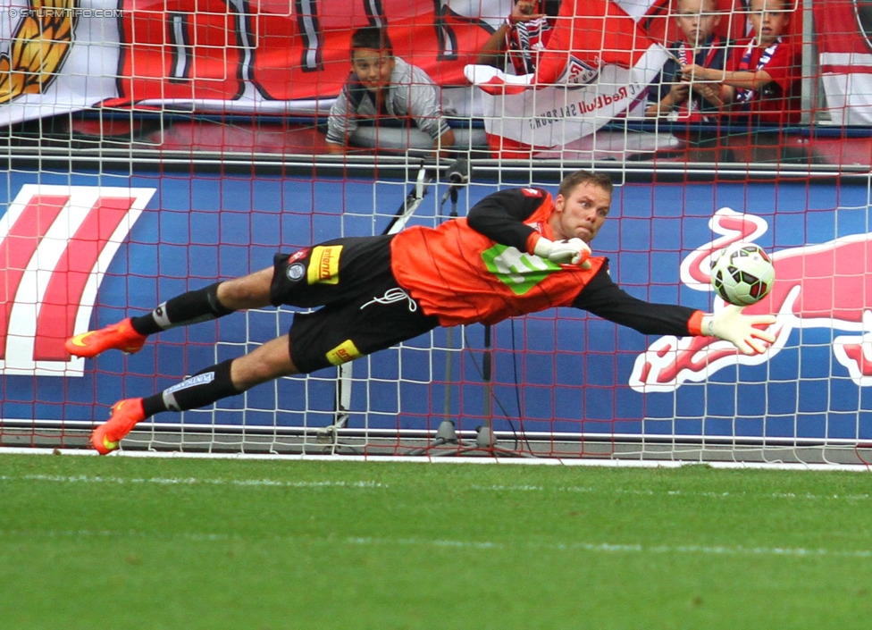 RB Salzburg - Sturm Graz
Oesterreichische Fussball Bundesliga, 7. Runde, FC RB Salzburg - SK Sturm Graz, Stadion Wals-Siezenheim, 30.08.2014. 

Foto zeigt Benedikt Pliquett (Sturm)
