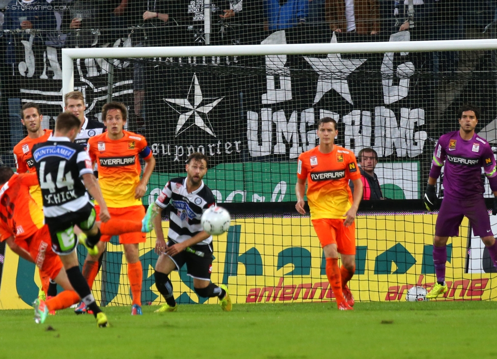 Sturm Graz - Admira Wacker
Oesterreichische Fussball Bundesliga, 8. Runde, SK Sturm Graz - FC Admira Wacker Moedling, Stadion Liebenau Graz, 13.09.2014. 

Foto zeigt Thorsten Schick (Sturm)
