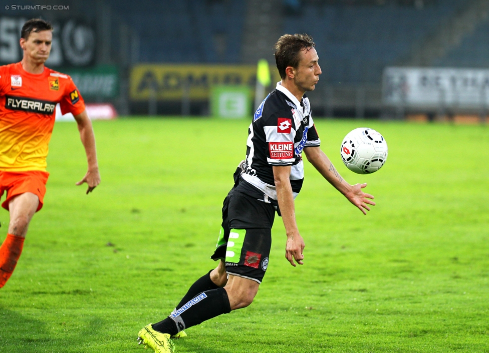 Sturm Graz - Admira Wacker
Oesterreichische Fussball Bundesliga, 8. Runde, SK Sturm Graz - FC Admira Wacker Moedling, Stadion Liebenau Graz, 13.09.2014. 

Foto zeigt Daniel Beichler (Sturm)
