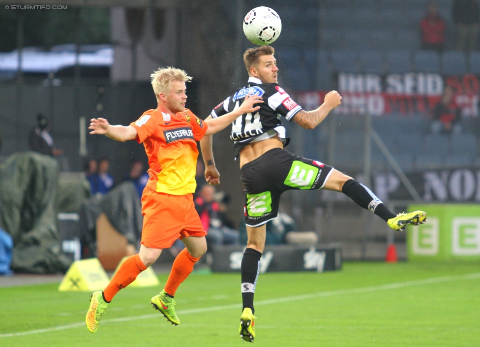 Sturm Graz - Admira Wacker
Oesterreichische Fussball Bundesliga, 8. Runde, SK Sturm Graz - FC Admira Wacker Moedling, Stadion Liebenau Graz, 13.09.2014. 

Foto zeigt Thorsten Schick (Sturm)
