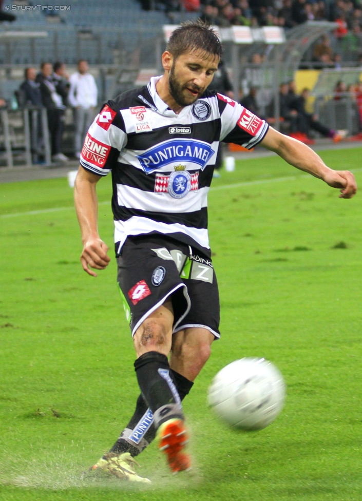 Sturm Graz - Admira Wacker
Oesterreichische Fussball Bundesliga, 8. Runde, SK Sturm Graz - FC Admira Wacker Moedling, Stadion Liebenau Graz, 13.09.2014. 

Foto zeigt Aleksandar Todorovski (Sturm)
