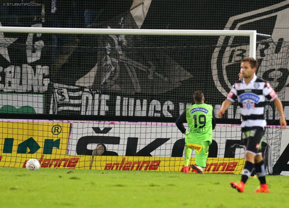 Sturm Graz - Admira Wacker
Oesterreichische Fussball Bundesliga, 8. Runde, SK Sturm Graz - FC Admira Wacker Moedling, Stadion Liebenau Graz, 13.09.2014. 

Foto zeigt Benedikt Pliquett (Sturm)
Schlüsselwörter: tor