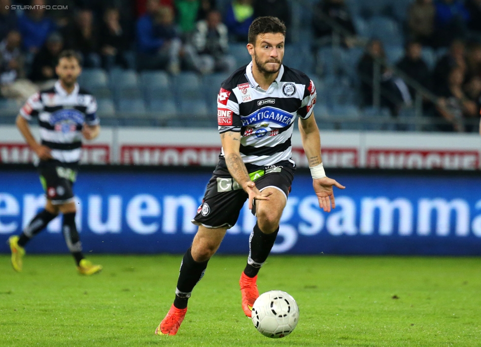 Sturm Graz - Admira Wacker
Oesterreichische Fussball Bundesliga, 8. Runde, SK Sturm Graz - FC Admira Wacker Moedling, Stadion Liebenau Graz, 13.09.2014. 

Foto zeigt Marco Djuricin (Sturm)
