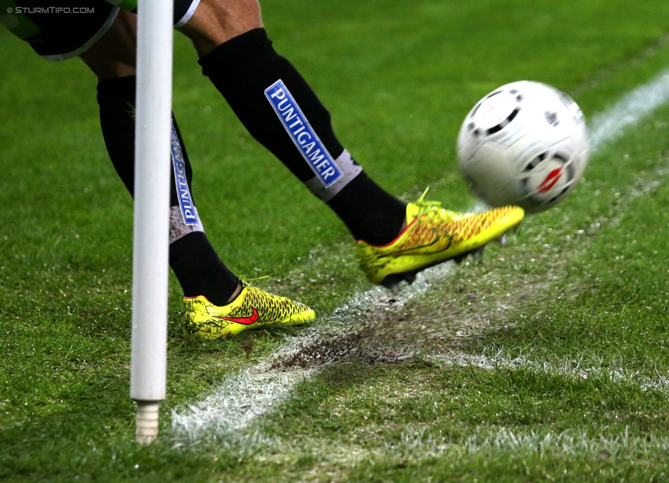 Sturm Graz - Admira Wacker
Oesterreichische Fussball Bundesliga, 8. Runde, SK Sturm Graz - FC Admira Wacker Moedling, Stadion Liebenau Graz, 13.09.2014. 

Foto zeigt ein Feature mit Thorsten Schick (Sturm)
