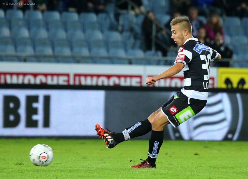 Sturm Graz - Admira Wacker
Oesterreichische Fussball Bundesliga, 8. Runde, SK Sturm Graz - FC Admira Wacker Moedling, Stadion Liebenau Graz, 13.09.2014. 

Foto zeigt Sandi Lovric (Sturm)
