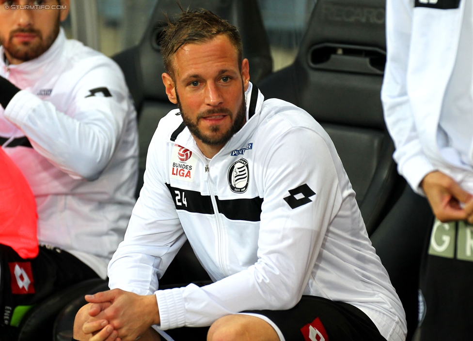 Sturm Graz - Admira Wacker
Oesterreichische Fussball Bundesliga, 8. Runde, SK Sturm Graz - FC Admira Wacker Moedling, Stadion Liebenau Graz, 13.09.2014. 

Foto zeigt Martin Ehrenreich (Sturm)
