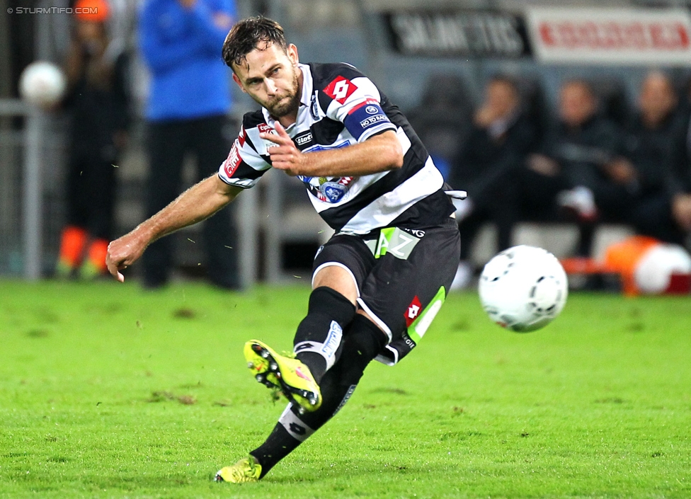 Sturm Graz - Admira Wacker
Oesterreichische Fussball Bundesliga, 8. Runde, SK Sturm Graz - FC Admira Wacker Moedling, Stadion Liebenau Graz, 13.09.2014. 

Foto zeigt Michael Madl (Sturm)
