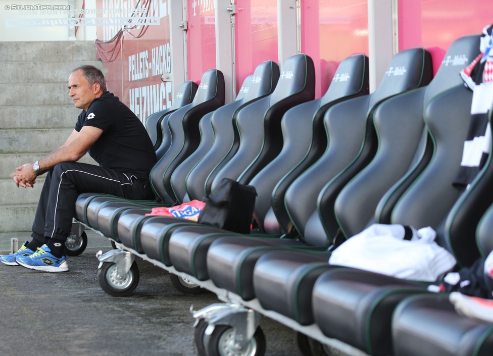 Ried - Sturm Graz
Oesterreichische Fussball Bundesliga, 9. Runde, SV Ried - SK Sturm Graz, Arena Ried, 20.09.2014. 

Foto zeigt Darko Milanic (Cheftrainer Sturm)
