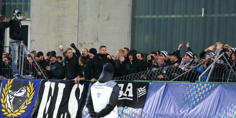 Austria Salzburg - Sturm Graz
OEFB Cup, 2. Runde, SV Austria Salzburg - SK Sturm Graz, Stadion Voecklabruck, 23.09.2014. 

Foto zeigt Fans von Sturm
