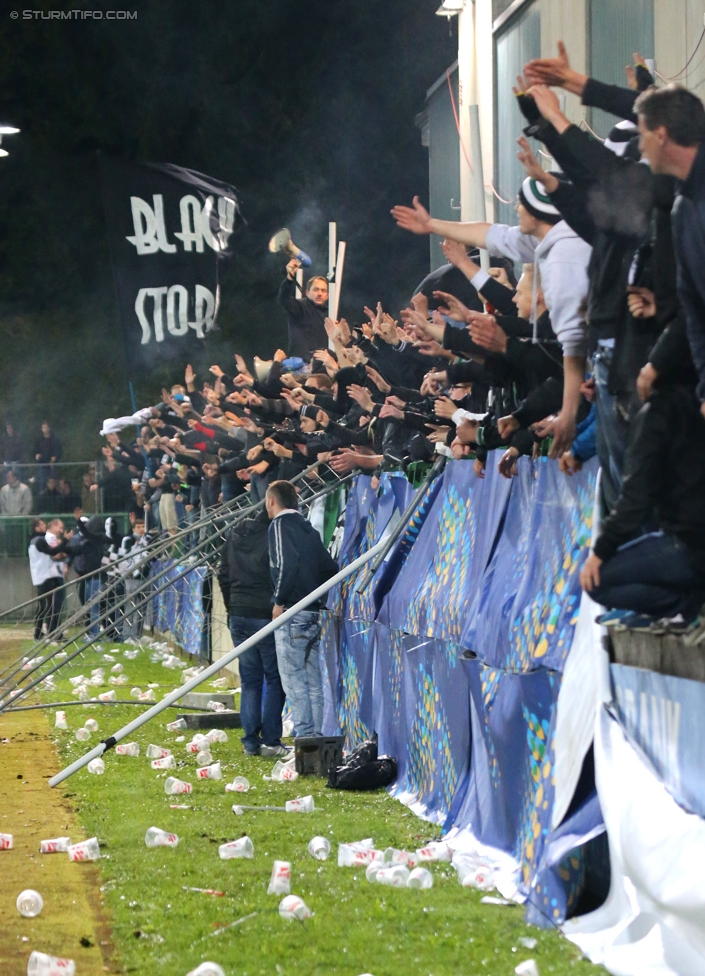 Austria Salzburg - Sturm Graz
OEFB Cup, 2. Runde, SV Austria Salzburg - SK Sturm Graz, Stadion Voecklabruck, 23.09.2014. 

Foto zeigt Fans von Sturm
