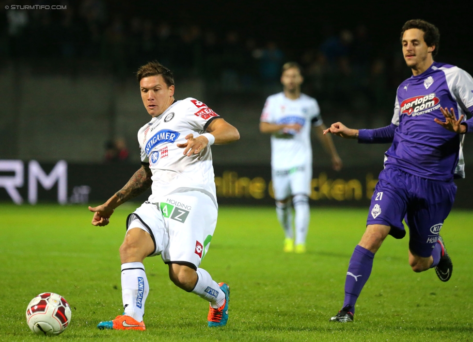 Austria Salzburg - Sturm Graz
OEFB Cup, 2. Runde, SV Austria Salzburg - SK Sturm Graz, Stadion Voecklabruck, 23.09.2014. 

Foto zeigt Marko Stankovic (Sturm)
