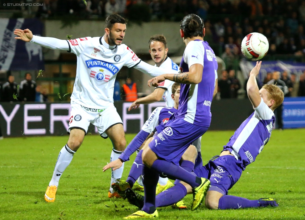 Austria Salzburg - Sturm Graz
OEFB Cup, 2. Runde, SV Austria Salzburg - SK Sturm Graz, Stadion Voecklabruck, 23.09.2014. 

Foto zeigt Marco Djuricin (Sturm)
