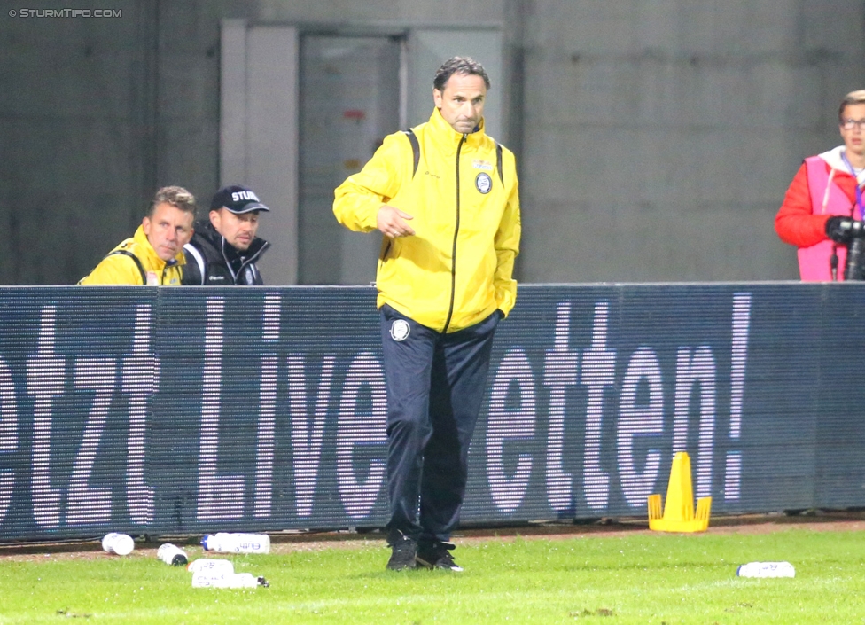 Austria Salzburg - Sturm Graz
OEFB Cup, 2. Runde, SV Austria Salzburg - SK Sturm Graz, Stadion Voecklabruck, 23.09.2014. 

Foto zeigt Guenther Neukirchner (Cheftrainer Sturm)
