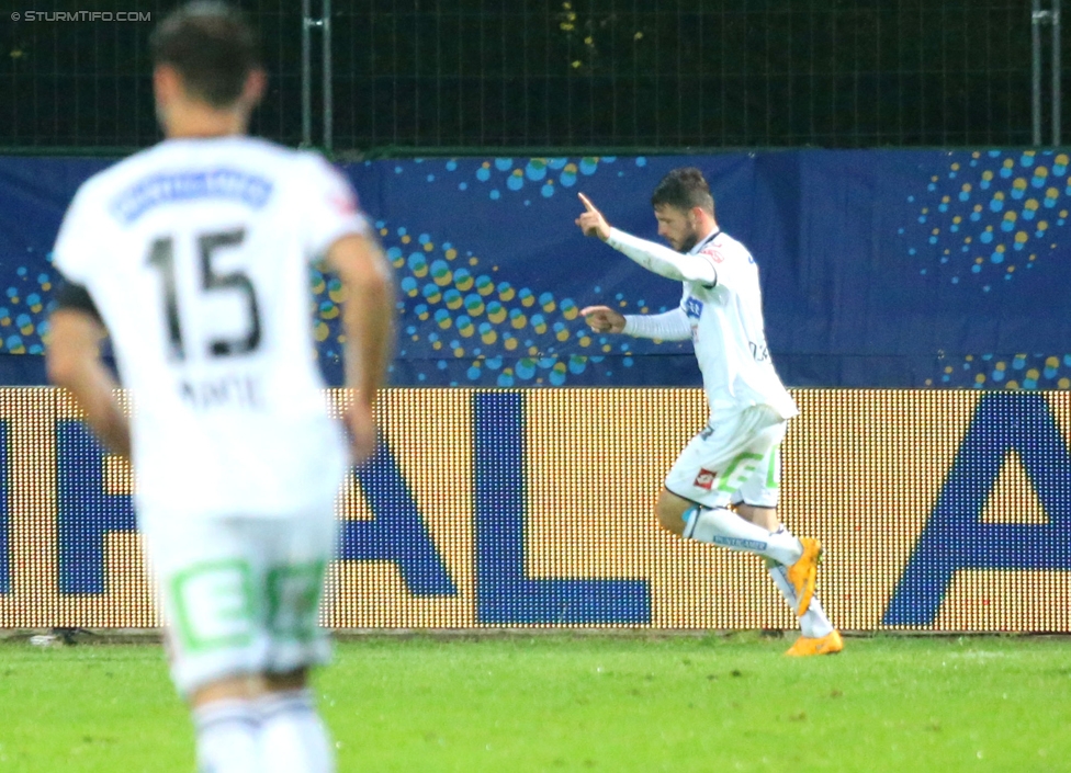 Austria Salzburg - Sturm Graz
OEFB Cup, 2. Runde, SV Austria Salzburg - SK Sturm Graz, Stadion Voecklabruck, 23.09.2014. 

Foto zeigt Marco Djuricin (Sturm)
Schlüsselwörter: torjubel