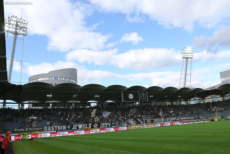 Sturm Graz - Altach
Oesterreichische Fussball Bundesliga, 10. Runde, SK Sturm Graz - SCR Altach, Stadion Liebenau Graz, 27.09.2014. 

Foto zeigt Fans von Sturm
