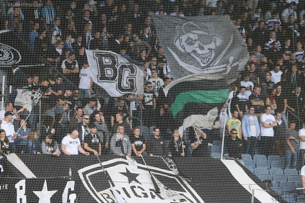 Sturm Graz - Altach
Oesterreichische Fussball Bundesliga, 10. Runde, SK Sturm Graz - SCR Altach, Stadion Liebenau Graz, 27.09.2014. 

Foto zeigt Fans von Sturm
