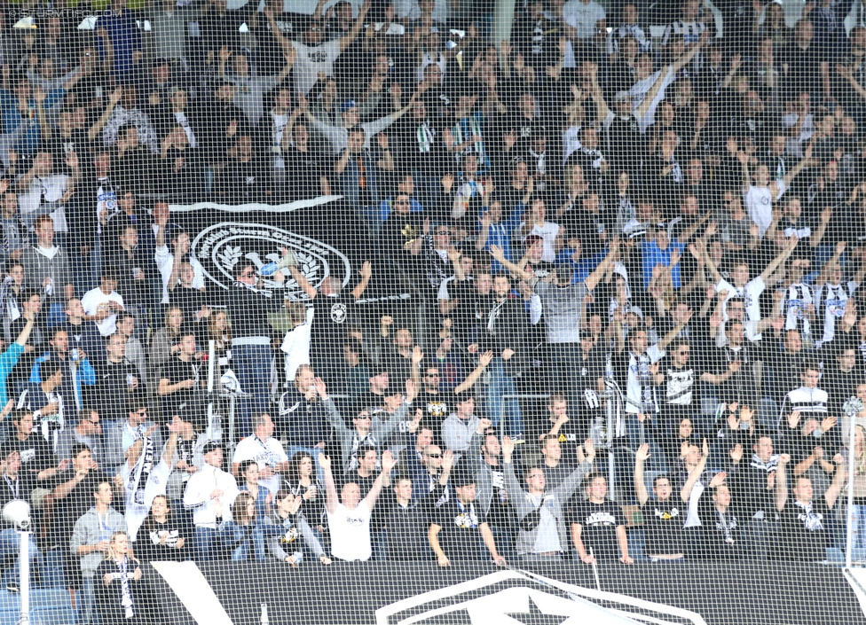 Sturm Graz - Altach
Oesterreichische Fussball Bundesliga, 10. Runde, SK Sturm Graz - SCR Altach, Stadion Liebenau Graz, 27.09.2014. 

Foto zeigt Fans von Sturm
