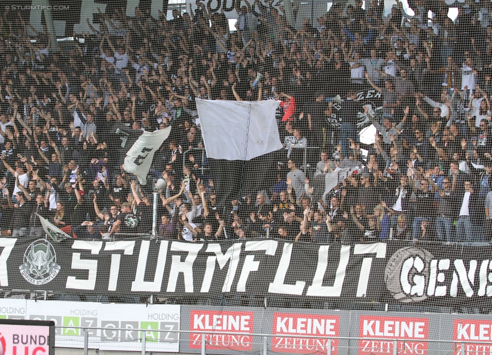 Sturm Graz - Altach
Oesterreichische Fussball Bundesliga, 10. Runde, SK Sturm Graz - SCR Altach, Stadion Liebenau Graz, 27.09.2014. 

Foto zeigt Fans von Sturm
