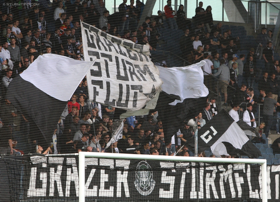 Sturm Graz - Altach
Oesterreichische Fussball Bundesliga, 10. Runde, SK Sturm Graz - SCR Altach, Stadion Liebenau Graz, 27.09.2014. 

Foto zeigt Fans von Sturm
