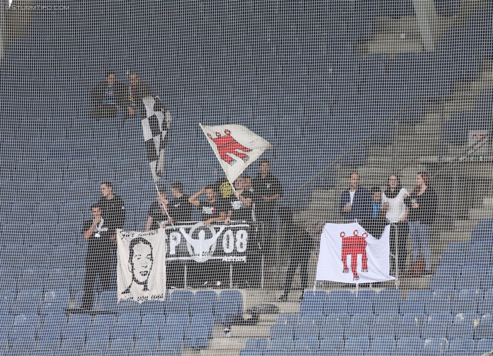 Sturm Graz - Altach
Oesterreichische Fussball Bundesliga, 10. Runde, SK Sturm Graz - SCR Altach, Stadion Liebenau Graz, 27.09.2014. 

Foto zeigt Fans von Altach
