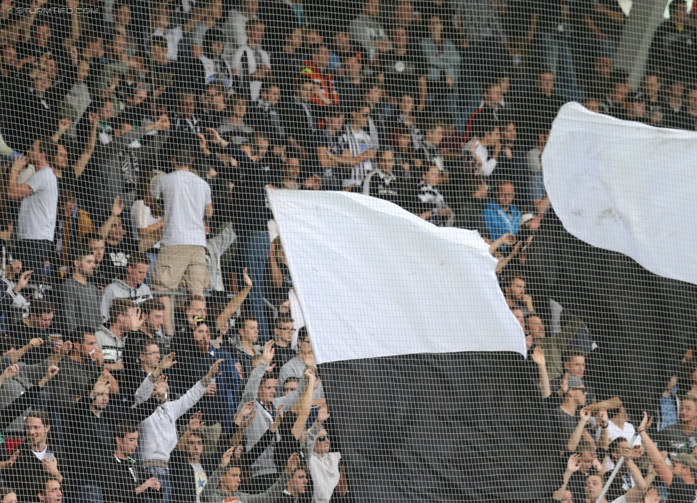 Sturm Graz - Altach
Oesterreichische Fussball Bundesliga, 10. Runde, SK Sturm Graz - SCR Altach, Stadion Liebenau Graz, 27.09.2014. 

Foto zeigt Fans von Sturm
